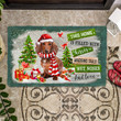 Dachshund Doormat For Christmas Decor, This Home Is Filled With Kisses Christmas Gift For Dog Lover