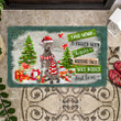 Weimaraner Doormat For Christmas Decor, This Home Is Filled With Kisses Gift For Dog Lover