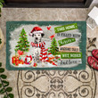 Dalmatian Doormat For Christmas Decor, This Home Is Filled With Kisses Gift For Dog Lover