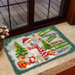Shiba Inu Doormat For Christmas Decor, This Home Is Filled With Kisses Door Mat Gift For Dog Lover