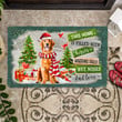 Brown Golden Retriever Doormat For Christmas Decor, This Home Is Filled With Kisses Door Mat Gift For Dog Lover