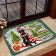 Black Labrador Retriever Doormat For Christmas Decor, This Home Is Filled With Kisses Door Mat Gift For Dog Lover