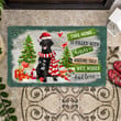 Black Labrador Retriever Doormat For Christmas Decor, This Home Is Filled With Kisses Door Mat Gift For Dog Lover