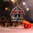 Chicken Farmhouse Wood Ornament 2 Sides For Xmas Decor, Custom Family Name Ornament Gift For Farmer, Chicken Lover
