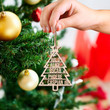 Custom Christmas Tree Ornament with Family Names, Family Member Christmas Ornament, Family Wooden Ornament