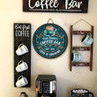 Personalized Coffee Bar Wood Sign, Vintage Rustic Coffee Sign, Kitchen Wall Decorations, Coffee Lover Gifts