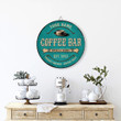Custom Coffee Bar Wood Sign, Kitchen Decor Wall Plaque Gift for Coffee Lovers, Vintage Tea Bar, Coffee & Wine Bar Sign