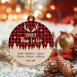 Personalized Family Christmas Wooden Ornament, Custom Family Name Gift For Family, Christmas Ornament With Names
