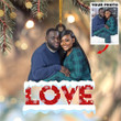 Merry Christmas My Love - Personalized Couple Photo Mica Ornament - Christmas Gift For Couple
