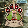 Forever In Your Hearts, Custom Pet Photo Wooden Christmas Ornament, Memorial Gift For Pet Lover, Pet Owner