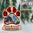Personalized Family Pet Photo Wooden Ornament Gift For Dog Lover, Memorial Wood Ornament For Christmas Decor