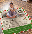 Christmas Gift For Mom, Custom Photo Mom Love Letter Blanket, Gift From Daughter Fleece Sherpa Blanket
