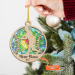 Personalized Softball Wooden Ornament Gift For Softball Lover, Custom Name Christmas Ornament For Xmas Tree Decor