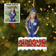 Personalized Photo Mica Ornament - Gift For Nurse, Gift For Colleague - Love My Job