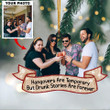 Hangovers Are Temporary But Drunk Stories Are Forever - Personalized The Trip with Friends Photo Mica Ornament
