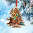 Disc Golf Tree Personalized Name Suncatcher Ornament Christmas Gift For Disc Golf Lovers