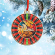 Personalized Casino Roulette Wheel Christmas Suncatcher Ornament
