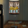 Personalized Sunflowers Greatest Blessings Call Me Mom Table Lamp, Gift for Mom from Daughter & Son, Mother Bedroom Lamp