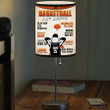 Personalized Basket Ball Life Lesson Table Lamp, Gift for Husband, Son Basketball Lovers Bedroom Lamp
