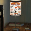 Personalized Basket Ball Life Lesson Table Lamp, Gift for Husband, Son Basketball Lovers Bedroom Lamp