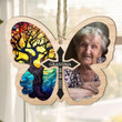Butterfly Memorial - Personalized Memorial Suncatcher Ornament