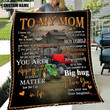 Tractor Farmhouse Blanket To My Mom Tractor Throw Blanket, Gift from Son and Daughter