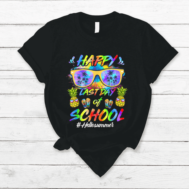 Happy Last Day Of School Hello Summer Students And Teachers T Shirt