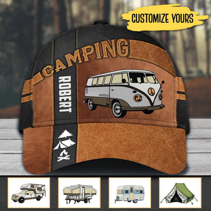 Personalized Camping Classic Cap for Family Camping, Camping Hat for Campers