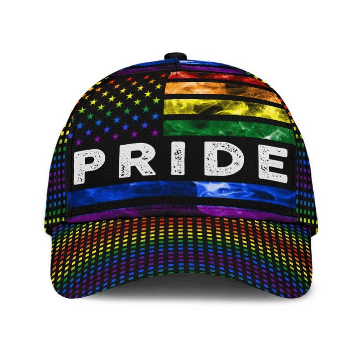 LGBT Pride All Over Printed Baseball Cap, Couple Gaymer Baseball Cap Hat, Lesbian Pride Accessories