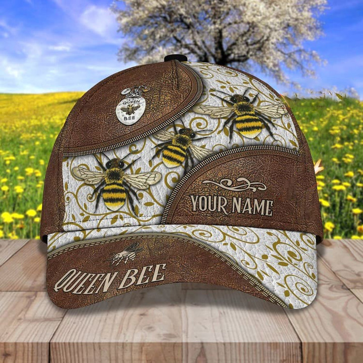 Customized Queen Bee Cap for Girl Who Love Bees, Bee Hat for Her Birthday