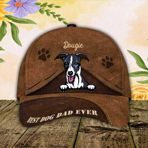 Personalized Whippet Hat, Custom Photo Whippet 3D Cap
