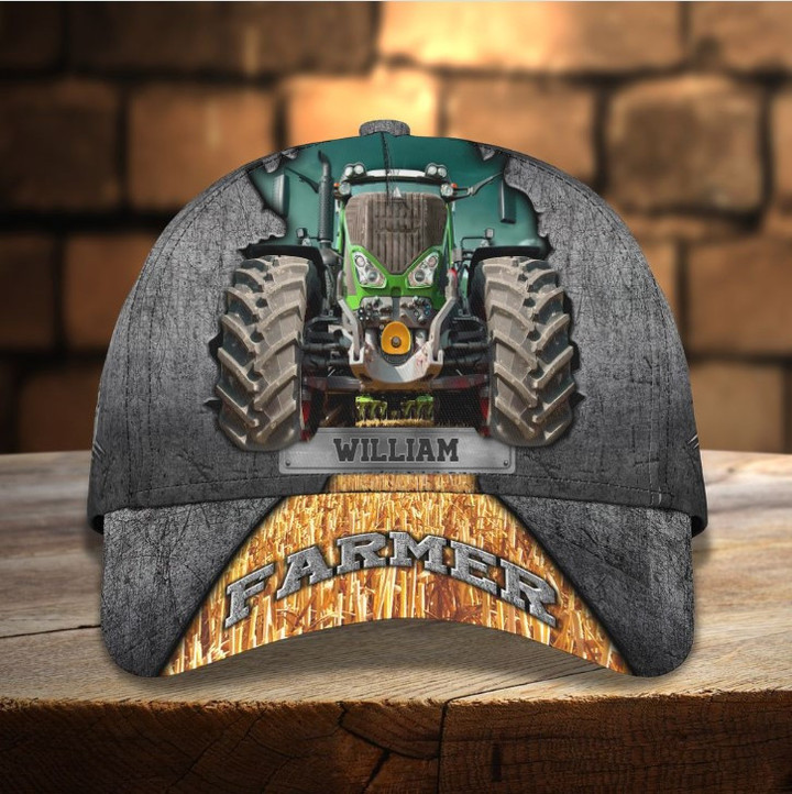 Customized Tractor Hat for Men, So God made a Farmer Tractor 3D Baseball Cap for Farmer