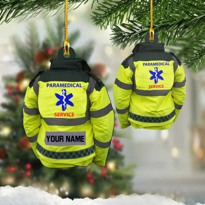 Personalized EMT Paramedical Uniform Acrylic Ornament, Paramedical Service Acrylic Ornament
