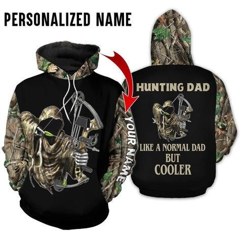Custom Name Gift For Dad Hunting Dad Hunting 3D Hoodie All Over Full Printing Dad Hoodie