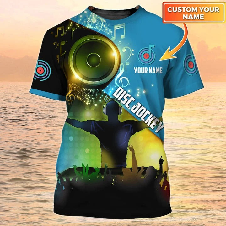 Dj Tshirt DJ Men's Personalized 3D Shirts Dj Custom Tshirt Gift For DJ Lover
