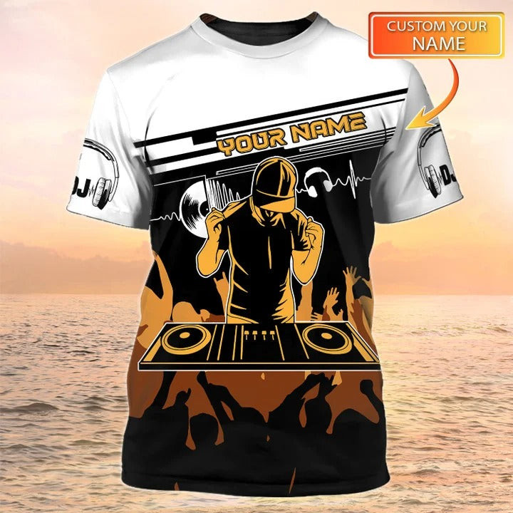DJ Shirt Born To Dj Forced To Work Custom Tshirt