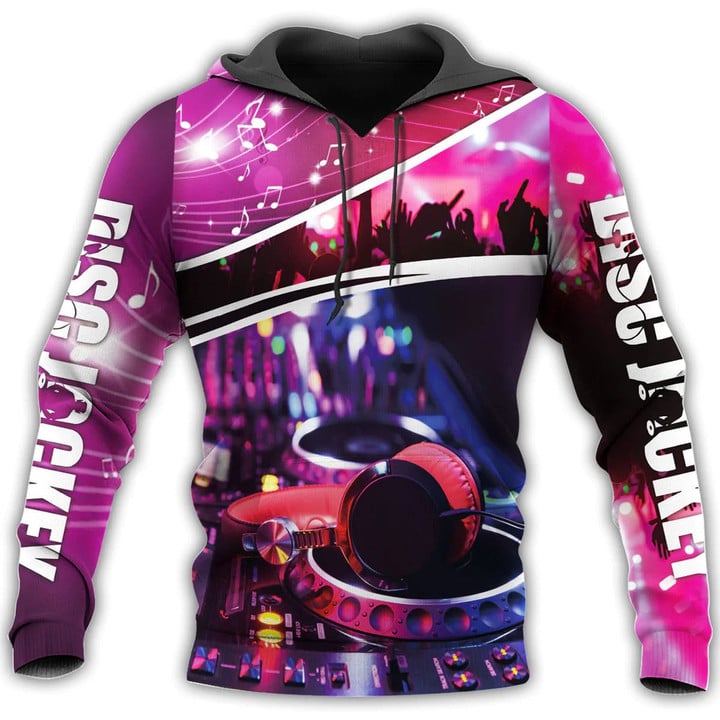 3D Print Colorful DJ Shirt And Hoodie, Disc Jockey Gift, Best Gift For DJ Boyfriend