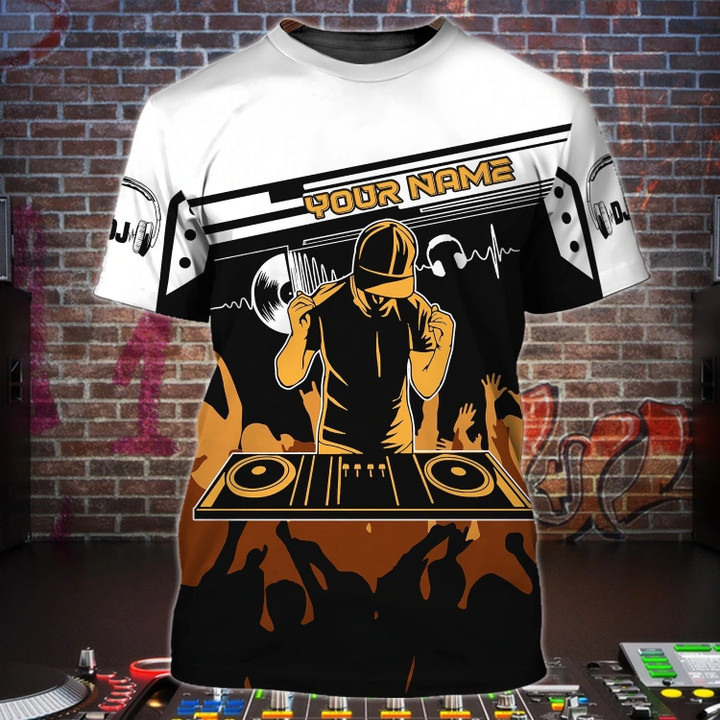 Custom Funny 3D Full Print Shirts For Dj Men, Born To Dj Forced To Work, Musican Dj Lover Gifts, Dj Clothing