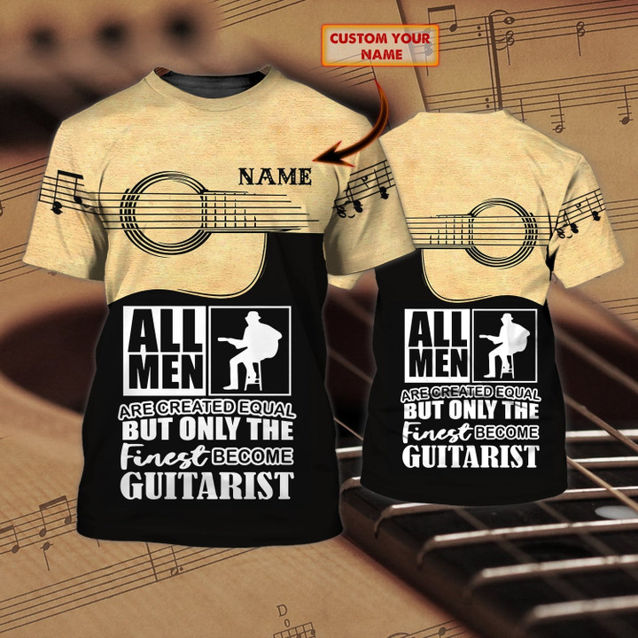 Personalized Name 3D T Shirt For Guitarist, Best Gifts To Guitar Lover, Guitar 3D Shirts