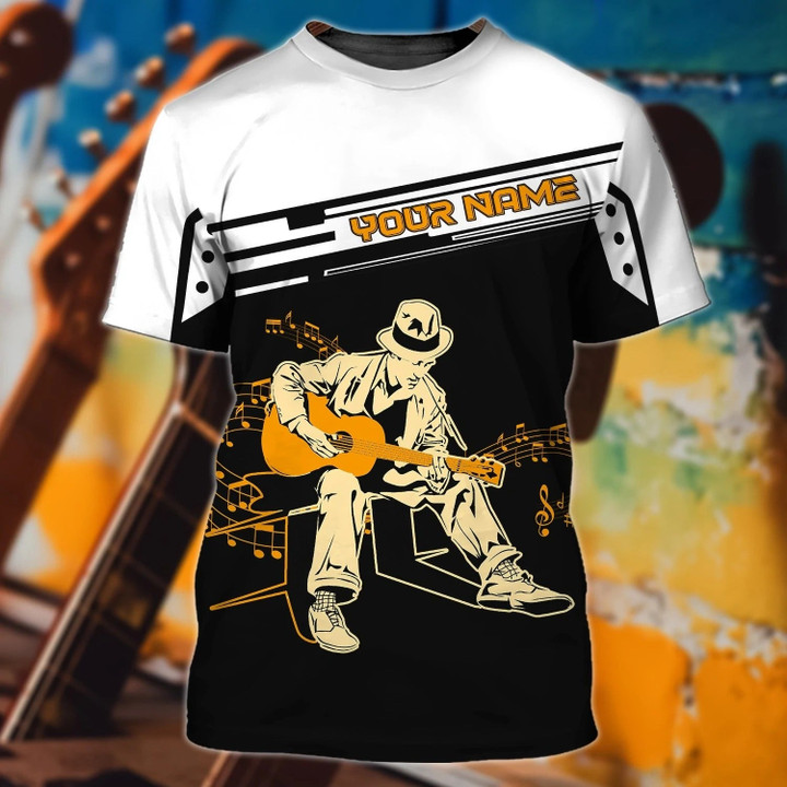 Personalized 3D Electric Guitar Shirts For Man And Woman, Guitar Lovers Gifts, Sublimation Shirt For Guitar Men