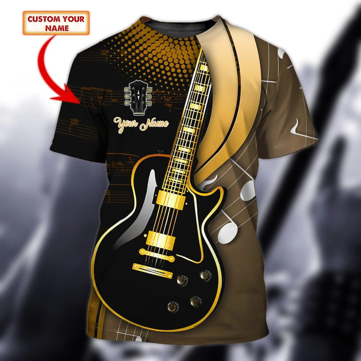 Personalized 3D Guitar Shirts Guitar Lovers, Sublimation Guitar Shirt With Name, Gift For Guitar Lover