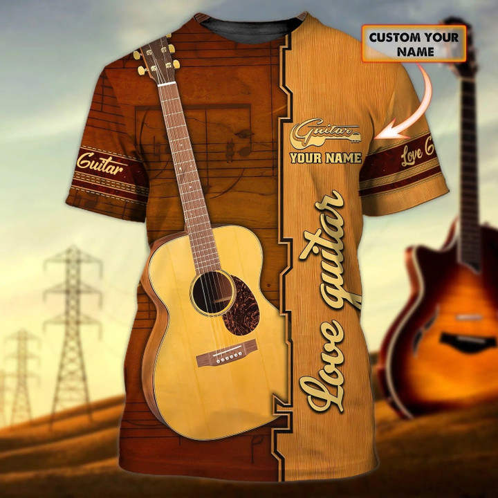 Personalized 3D All Over Printed Guitar Shirts For Man And Woman, Guitar Shirts, Gift For Guitar Lovers
