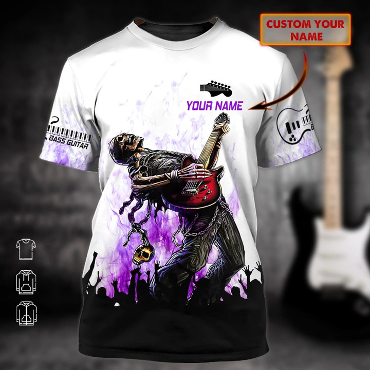 Customized 3D All Over Printed Shirt For Guitar Men, Guitarist Shirt Musican Guitar 3D T Shirts Gift To Guitar Lover