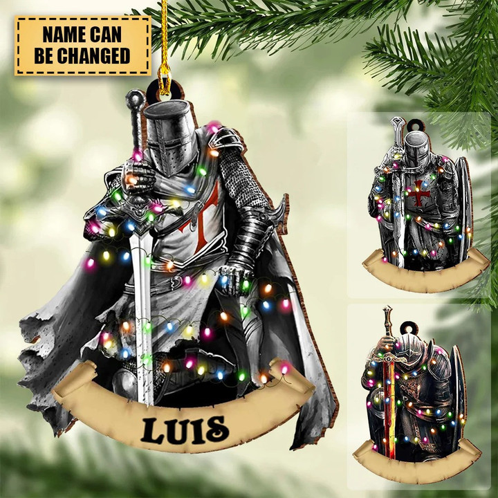 Put On The Full Armor Of God Personalized Christmas Ornament for Christian