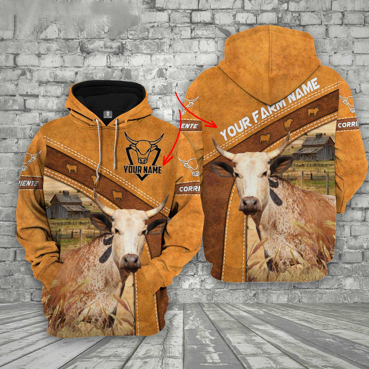 Customized Corriente Farmhouse 3D Hoodie, Gift for Farmer, Gift for Dad