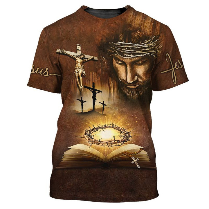 Jesus 3D Full Print Shirt- Christian gift, God 3D T-Shirt