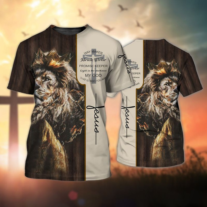 Christian Jesus 3D Full Print, Jesus One Nation Under God, Faith Christian Jesus 3D shirt for Men, Woman