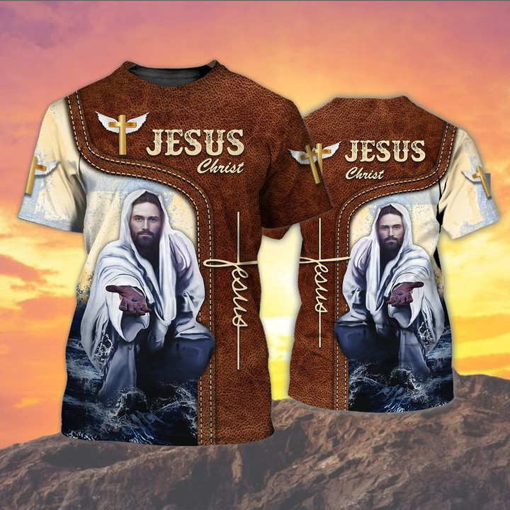 Jesus 3D Full Print Shirt- Christian gift 3D All Over Printed