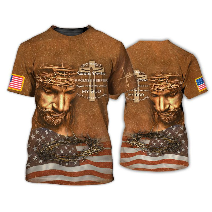 Jesus - Way Maker 3D Full Print T-shirt