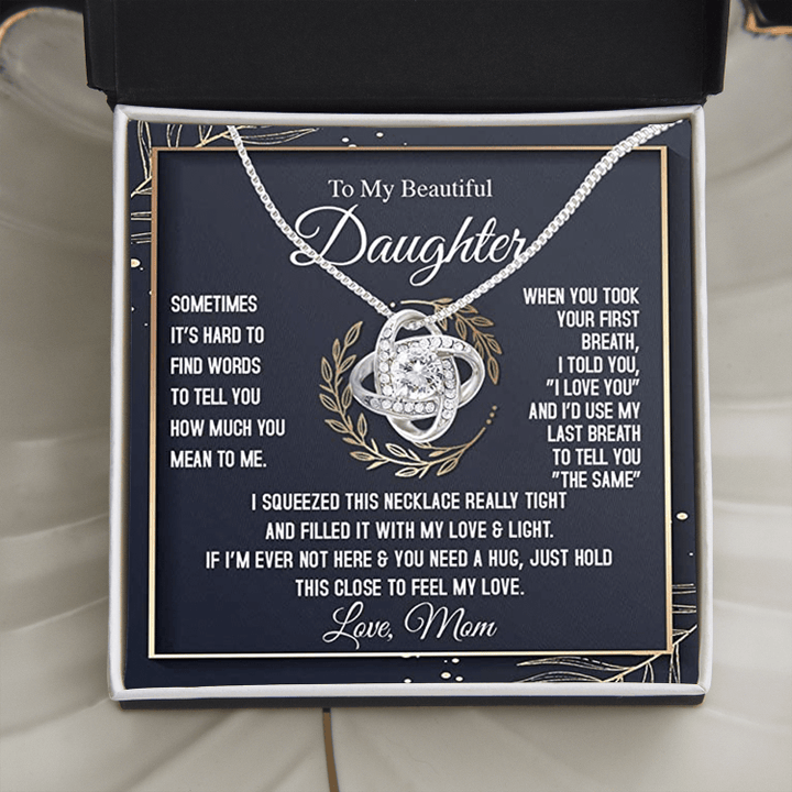 To My Daughter Necklace From Mom, Gifts For Daughter, Mother Daughter Necklace, Gift For Birthday